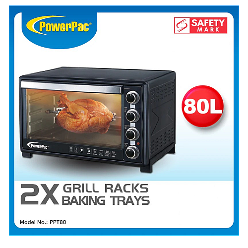 POWERPAC PPT80 ELECTRIC OVEN 80L